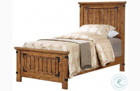 Brenner Rustic Honey Twin Panel Bed