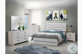 Marion Coastal White Panel Bedroom Set