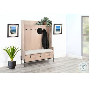 Maple Haze Natural Alyssa 54'' Bench Hall Tree