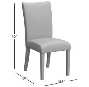 Eastern Tides Blue Stripe Parsons Chair Set Of 2