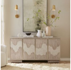 Terrace Gravel 4 Door Accent Cabinet