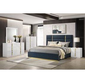 Ines White Square Dresser Mirror