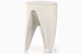 Petros Ivory Teak Outdoor End Table