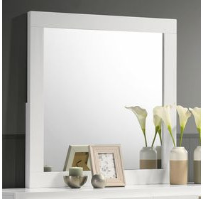 Caraway White Dresser Mirror