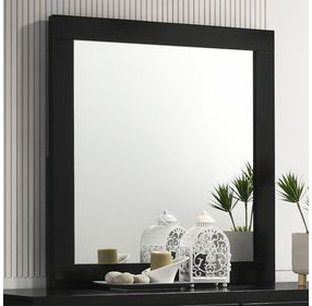 Caraway Black Dresser Mirror