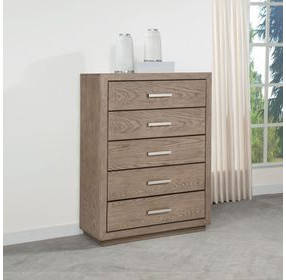 Kenora Barley Brown 5 Drawer Chest