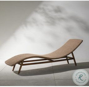 Portia Vintage Natural 24" Outdoor Chaise