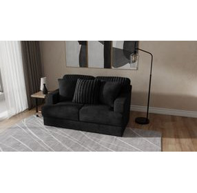 Eagan Black 69" Loveseat