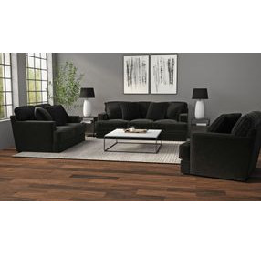 Eagan Black 69" Loveseat