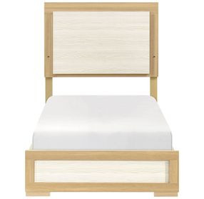Sterling Natural and White Youth Panel Bedroom Set