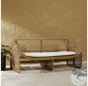Selma Faux Hyacinth 63" Outdoor Sofa