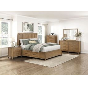 Charlotte Light Brown Rectangular Dresser Mirror