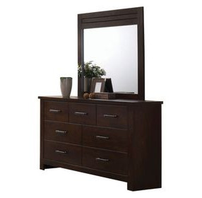 Panang Mahogany Rectangular Dresser Mirror