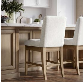 Sequoia Pearl Upholstered Counter Height Stool Set of 2
