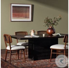 Kelby Carved Vintage Brown 84" Rectangular Dining Table
