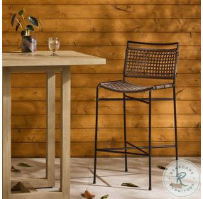 Wharton Earth Rope Outdoor Bar Stool
