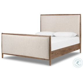 Glenview Weathered Oak Veneer Queen Upholstered Bed