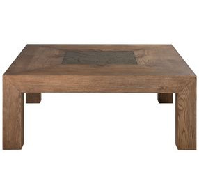 Barnaby Brown and Champagne Bronze Square Occassional Table Set