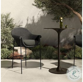 Suerte Arashi Ink Outdoor Bar Stool