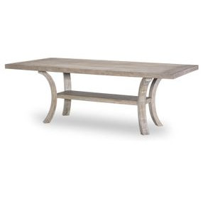 Halifax Flax and Java 86" Rectangular Dining Room Set
