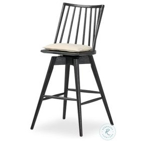 Lewis Antwerp Natural Performance Fabric Swivel Bar Stool