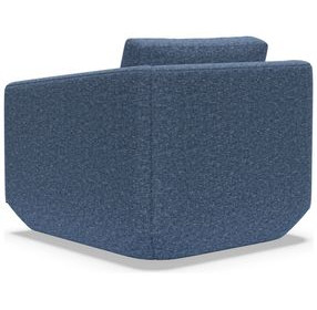 Veronica Blue Upholstered Swivel Chair