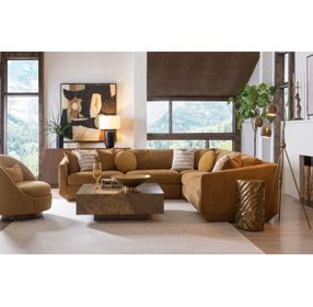 Veronica Brown 3 Piece Modular Sectional with Pillows