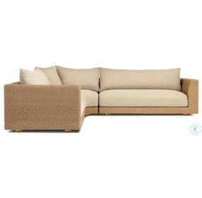 Sylvan Casa Cream Outdoor 3 Piece Sectional