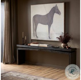 Matthes Smoked Black Veneer 94" Console Table