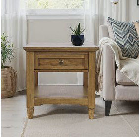 Brentwood Cascade Oak Square End Table