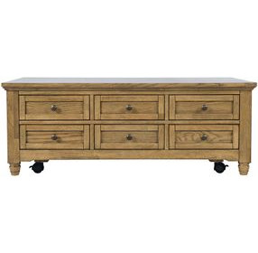 Brentwood Cascade Oak Rectangular Occasional Table Set