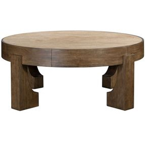 Canyon Espresso and Beige Travertine Top Occasional Table Set