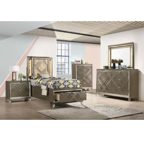 Skylar Dark Champagne 6 Drawer Dresser