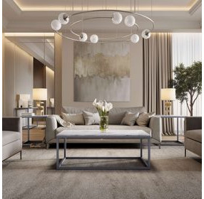 Wynn Gray Rectangular Marble Top Coffee Table