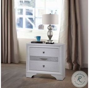 Naima White Nightstand