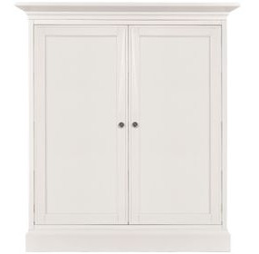 Structures White 2 Door Double Display Cabinet