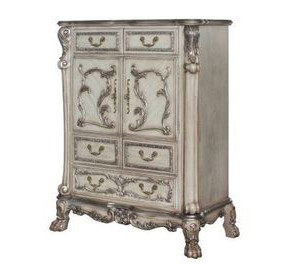 Dresden Vintage Bone White 5 Drawer Chest