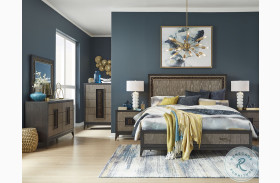 Ryker Nocturne Black and Coventry Grey Panel Storage Bedroom Set