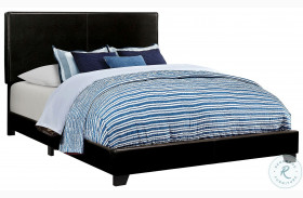 Dorian Black Upholstered Full Panel Bed