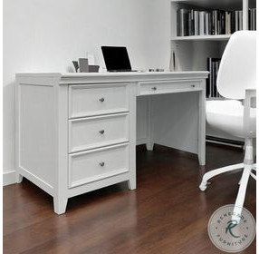 Lacey White 52" Writing Desk
