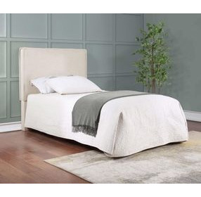 Izzy Sand Twin Classic Panel Headboard