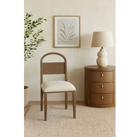 Elements Cocoa Wood Arch Back Chair Set of 2