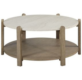 Elements Toffee Stone Top Occasional Table Set