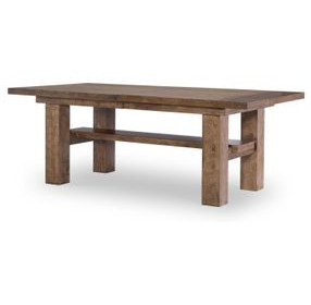 Artisans Place Vintage Pine and Ironwood 106" Extendable Rectangular Dining Room Set