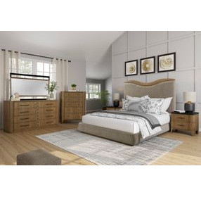 Blue Mallee Black and Brown Rectangular Dresser Mirror