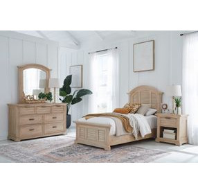 Heritage Coast Sea Oat 1 Drawer Nightstand with USB Charging