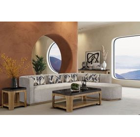 Blue Mallee Virginia 2 Piece Sectional