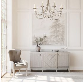 Cornelia Beige And Gray Arm Chair Set of 2