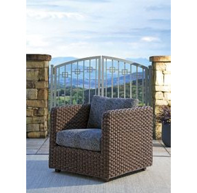 Kilimanjaro Black Upholstered Outdoor Lounge Chair