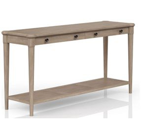 Wilmington Sand Sofa Table with Cane